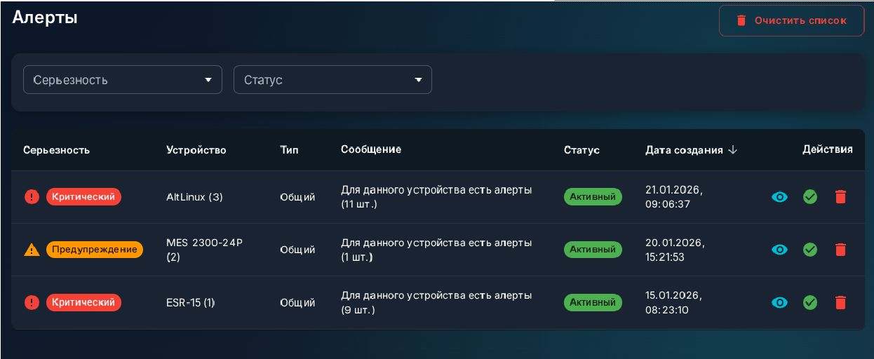 Система алертов